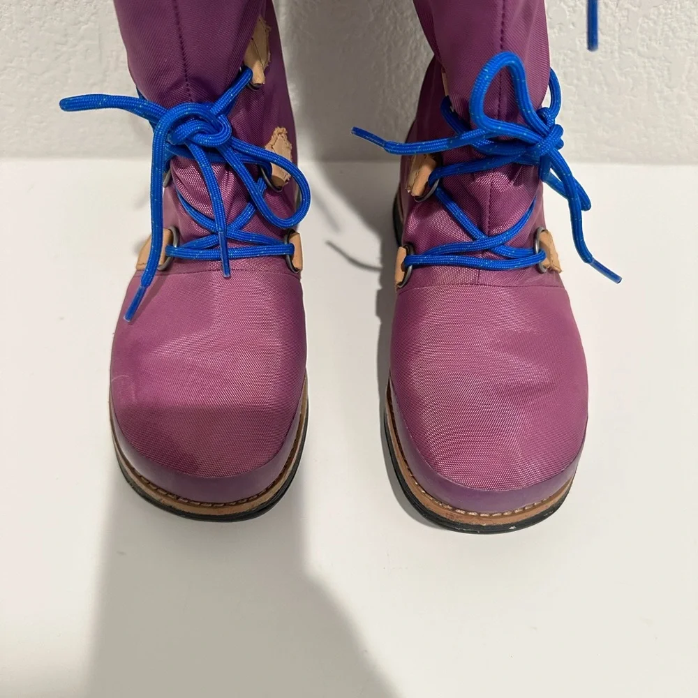 Sorel Damen Retro ‘88 Purple Waterproof Tall Rain Boot Size 5.5 Style NL1708-505